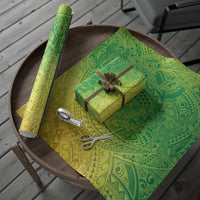 Hawaiian Turtles and Leis Wrapping Paper Tribal Kakau Pattern Fresh Summer Vibe LT03 - Polynesian Pride