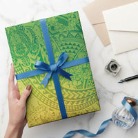 Hawaiian Turtles and Leis Wrapping Paper Tribal Kakau Pattern Fresh Summer Vibe LT03 - Polynesian Pride