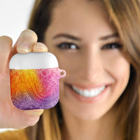 Hawaiian Turtles and Leis AirPods Case Tribal Kakau Pattern Magical Rainbow Sky LT03 - Polynesian Pride