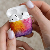 Hawaiian Turtles and Leis AirPods Case Tribal Kakau Pattern Magical Rainbow Sky LT03 - Polynesian Pride