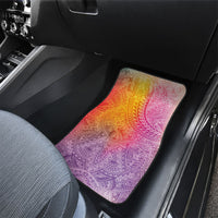 Hawaiian Turtles and Leis Car Mats Tribal Kakau Pattern Magical Rainbow Sky LT03 - Polynesian Pride