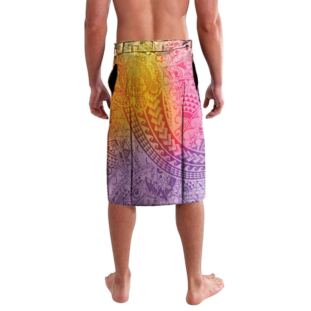 Hawaiian Turtles and Leis Lavalava Tribal Kakau Pattern Magical Rainbow Sky LT03 - Polynesian Pride