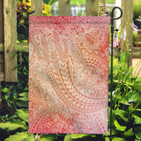 Hawaiian Turtles and Leis Garden Flag Tribal Kakau Pattern Peach Fuzz Color LT03 Garden Flag Peach Fuzz - Polynesian Pride