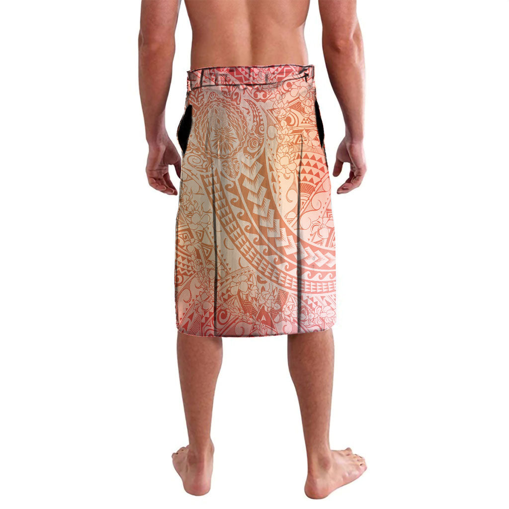 Hawaiian Turtles and Leis Lavalava Tribal Kakau Pattern Peach Fuzz Color LT03 - Polynesian Pride