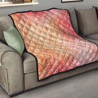 Hawaiian Turtles and Leis Quilt Tribal Kakau Pattern Peach Fuzz Color LT03 - Polynesian Pride