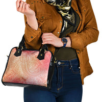 Hawaiian Turtles and Leis Shoulder Handbag Tribal Kakau Pattern Peach Fuzz Color LT03 - Polynesian Pride