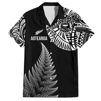 Personalised New Zealand Maori Art Tattoo and Silver Fern Family Matching Puletasi and Hawaiian Shirt