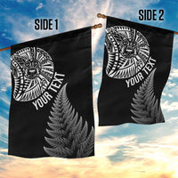 Personalised New Zealand Maori Art Tattoo and Silver Fern Garden Flag LT03 - Polynesian Pride