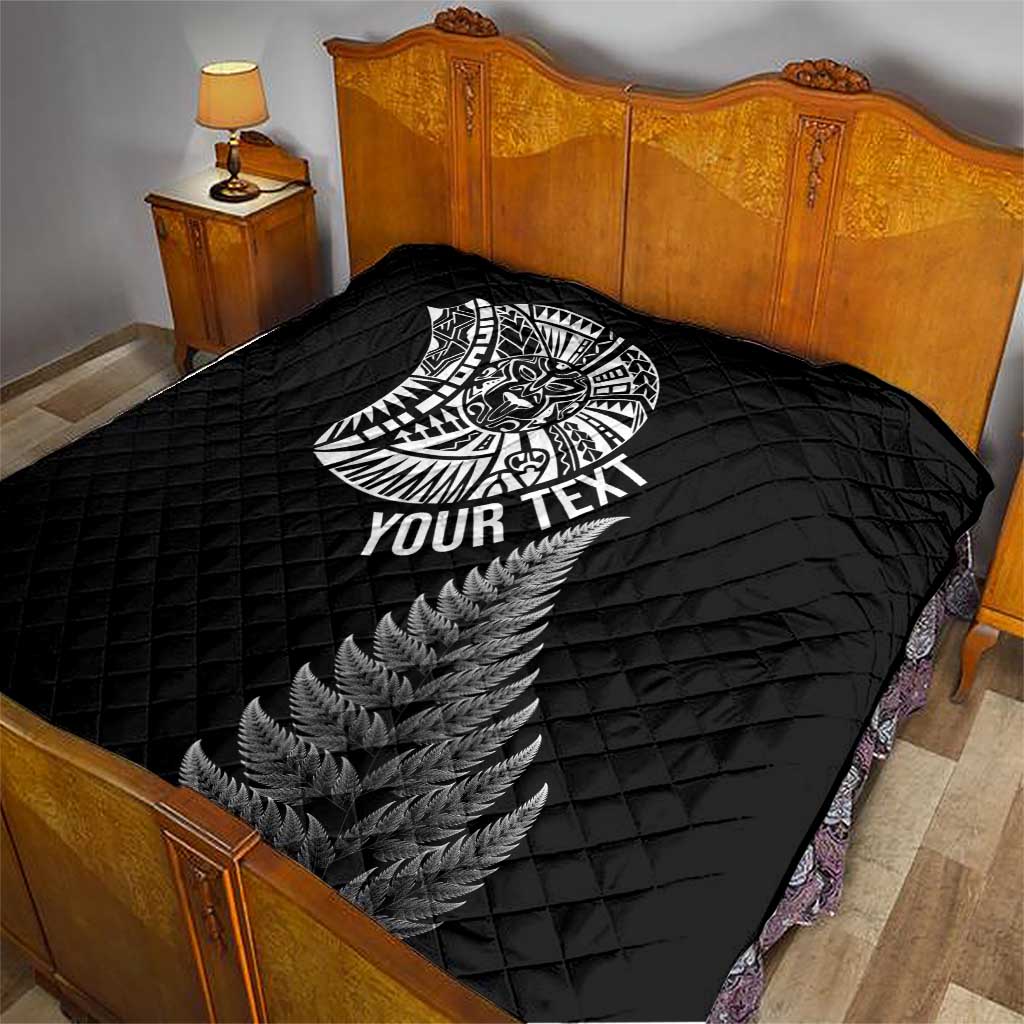 Personalised New Zealand Maori Art Tattoo and Silver Fern Quilt LT03 - Polynesian Pride