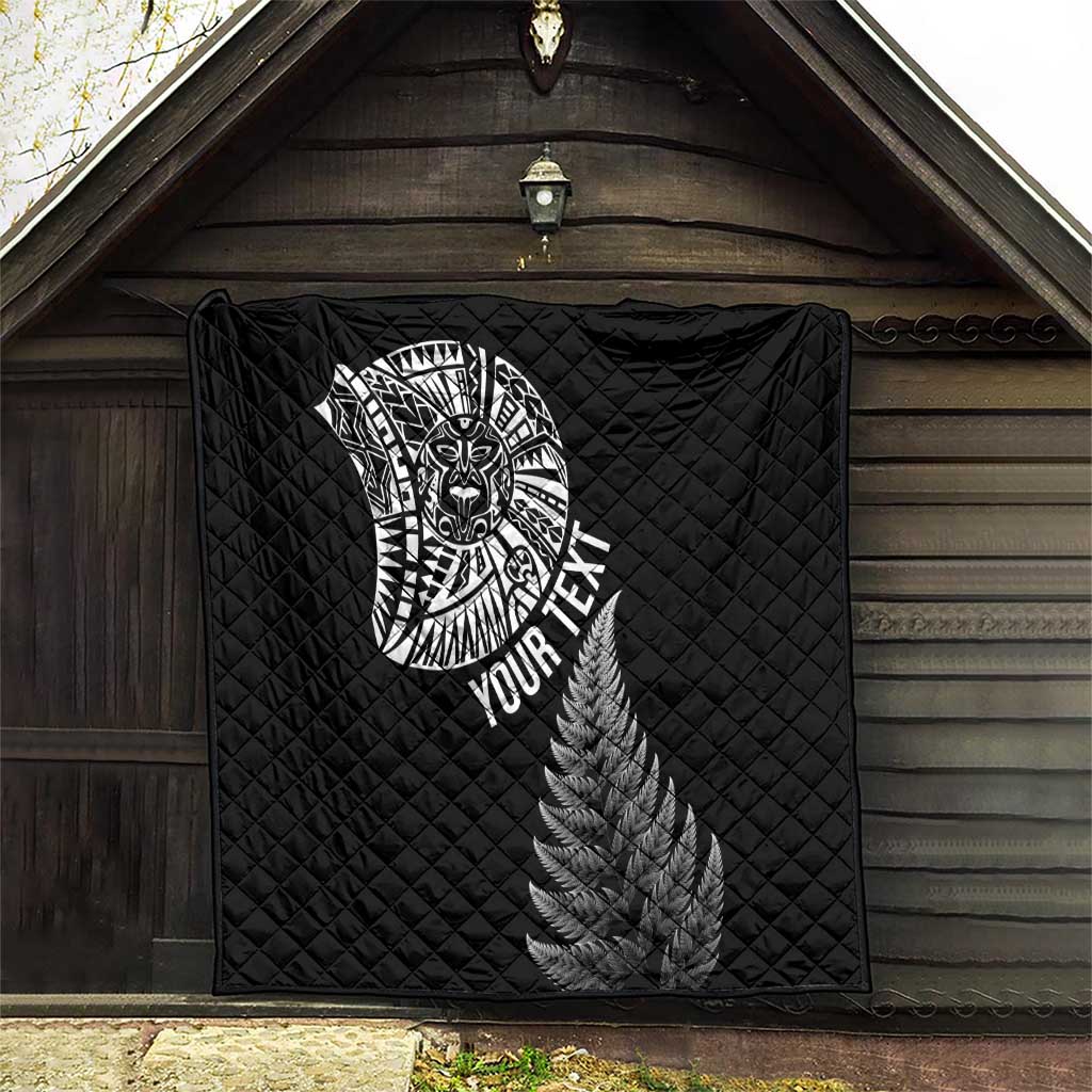Personalised New Zealand Maori Art Tattoo and Silver Fern Quilt LT03 - Polynesian Pride