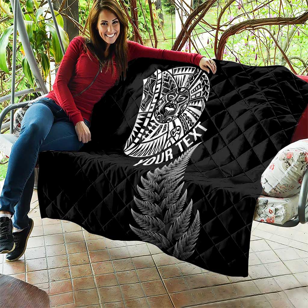 Personalised New Zealand Maori Art Tattoo and Silver Fern Quilt LT03 - Polynesian Pride