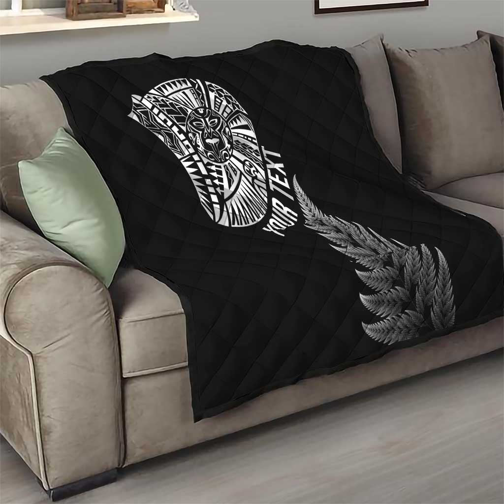 Personalised New Zealand Maori Art Tattoo and Silver Fern Quilt LT03 - Polynesian Pride