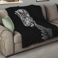 Personalised New Zealand Maori Art Tattoo and Silver Fern Quilt LT03 - Polynesian Pride