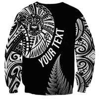 Personalised New Zealand Maori Art Tattoo and Silver Fern Sweatshirt