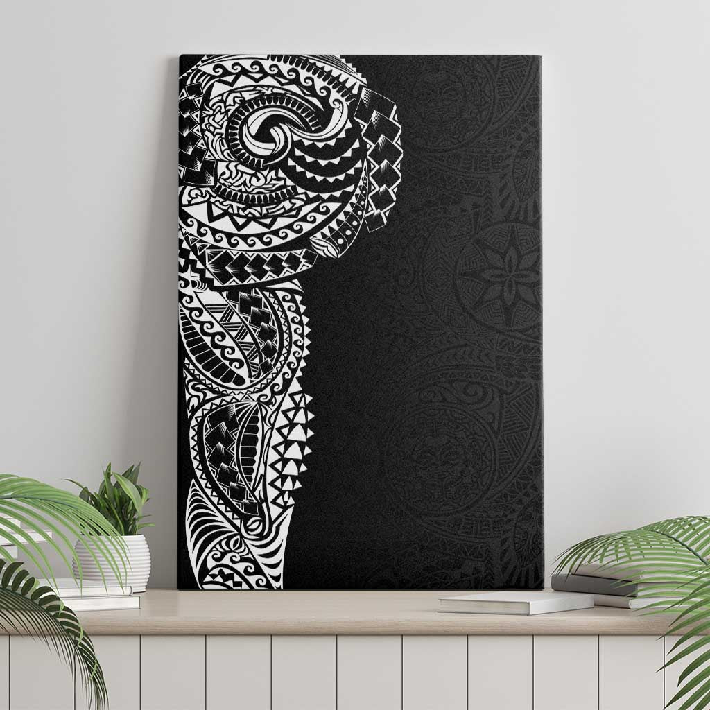 Polynesian Art Traditional Tattoo Pattern Canvas Wall Art