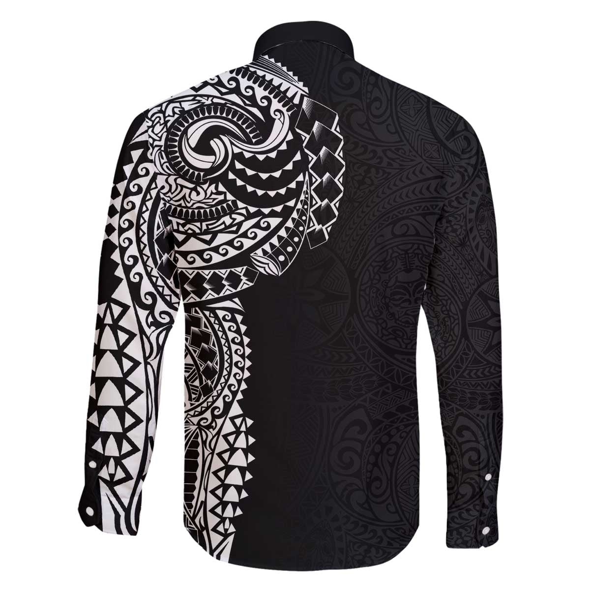 Polynesian Art Traditional Tattoo Pattern Family Matching Off Shoulder Short Dress and Hawaiian Shirt LT03 - Polynesian Pride