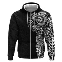 Polynesian Art Traditional Tattoo Pattern Zip Hoodie