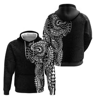Polynesian Art Traditional Tattoo Pattern Zip Hoodie