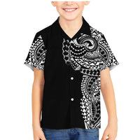 Polynesian Art Traditional Tattoo Family Matching Mermaid Dress and Hawaiian Shirt Simple Style