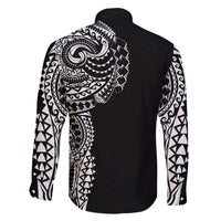 Polynesian Art Traditional Tattoo Family Matching Puletasi and Hawaiian Shirt Simple Style