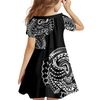 Polynesian Art Traditional Tattoo Family Matching Tank Maxi Dress and Hawaiian Shirt Simple Style