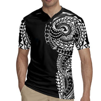 Polynesian Art Traditional Tattoo Rugby Jersey Simple Style