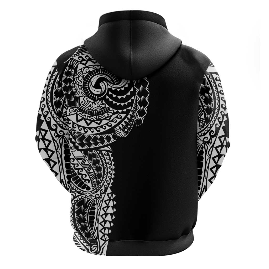 Polynesian Art Traditional Tattoo Zip Hoodie Simple Style