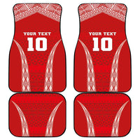 Custom Tonga Pacific Rugby 2024 Car Mats Ngatu Tribal Pattern