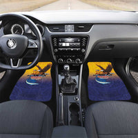 American Samoa Fautasi Car Mats Bald Eage and Sailfish with Kakau Motifs - Polynesian Pride
