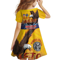 American Samoa Fautasi Family Matching Mermaid Dress and Hawaiian Shirt Bald Eage and Sailfish with Kakau Motifs - Polynesian Pride