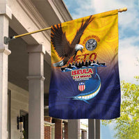 American Samoa Fautasi Garden Flag Bald Eage and Sailfish with Kakau Motifs - Polynesian Pride