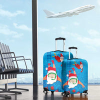 Hawaiian Santa Claus Snorkeling Luggage Cover Kakau and Polynesian Pattern LT03 - Polynesian Pride