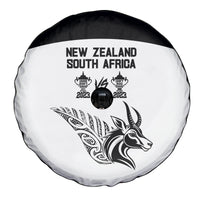 South Africa and New Zealand Spare Tire Cover Champion History Go Final 2023 Vintage Style LT03 - Polynesian Pride
