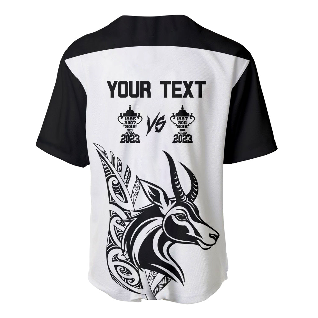 Personalised South Africa and New Zealand Baseball Jersey Champion History Go Final 2023 Vintage Style LT03 - Polynesian Pride