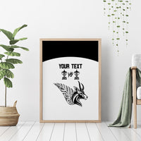 Personalised South Africa and New Zealand Canvas Wall Art Champion History Go Final 2023 Vintage Style LT03 - Polynesian Pride