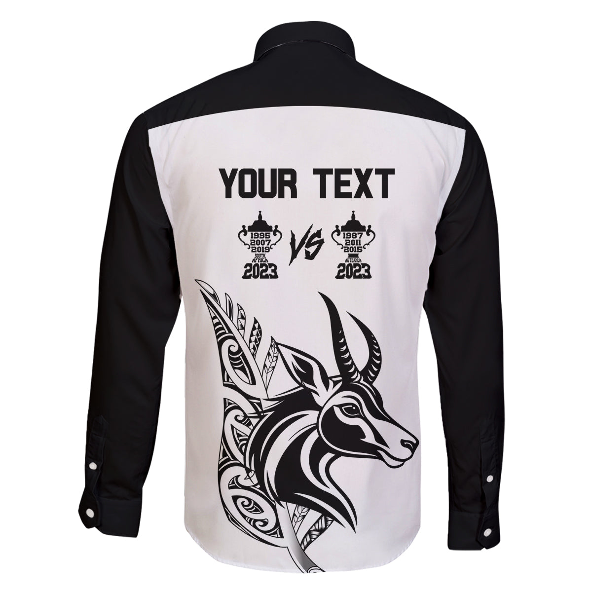 Personalised South Africa and New Zealand Family Matching Puletasi Dress and Hawaiian Shirt Champion History Go Final 2023 Vintage Style LT03 - Polynesian Pride