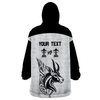 Personalised South Africa and New Zealand Wearable Blanket Hoodie Champion History Go Final 2023 Vintage Style LT03 - Polynesian Pride