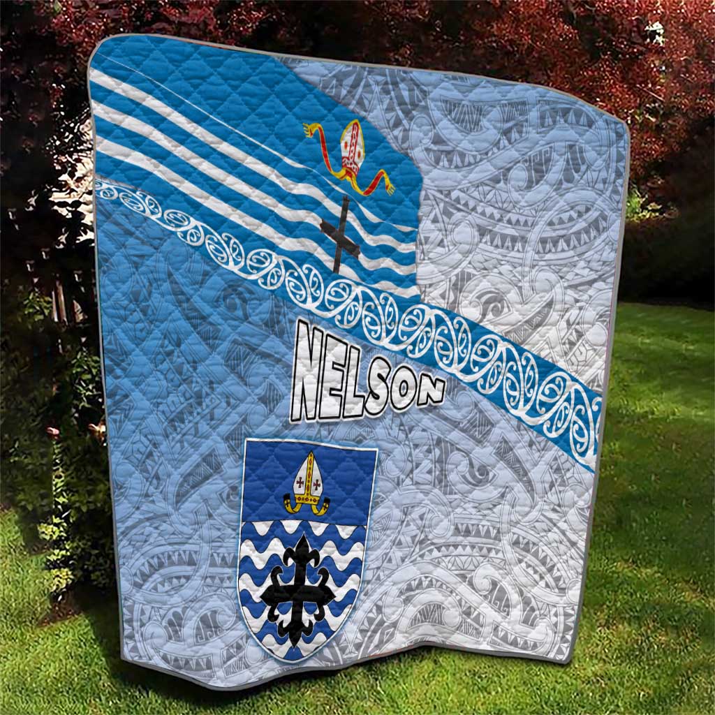 New Zealand Nelson Quilt Nelson's Flag and Seal - Maori Art Tattoo LT03 - Polynesian Pride