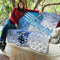 New Zealand Nelson Quilt Nelson's Flag and Seal - Maori Art Tattoo LT03 - Polynesian Pride