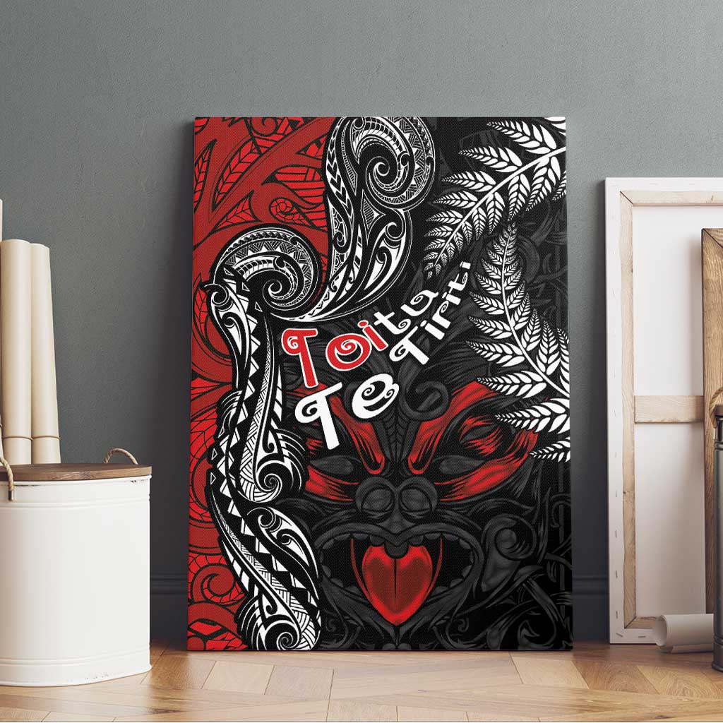 Aotearoa Toitu Te Tiriti Canvas Wall Art New Zealand Honour the Treaty - Te Tiriti Is Us