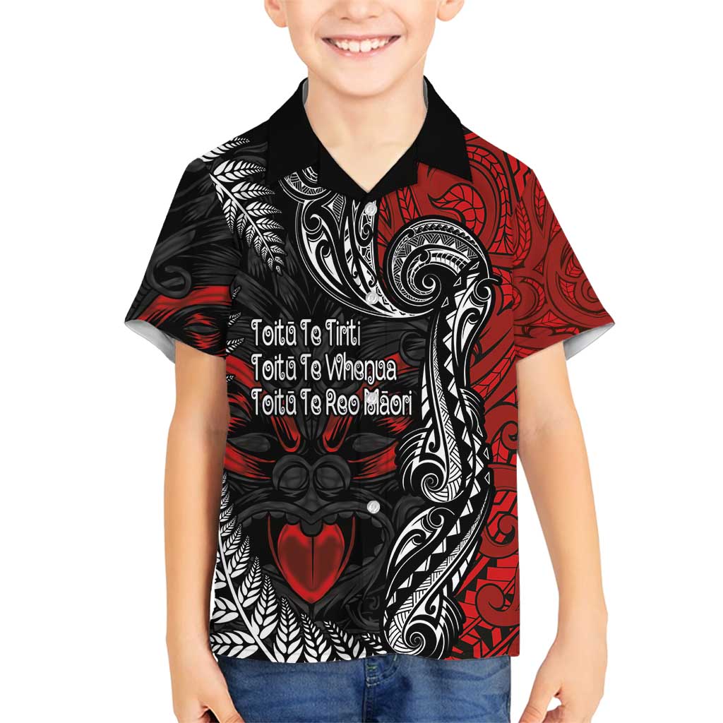 Aotearoa Toitu Te Tiriti Family Matching Tank Maxi Dress and Hawaiian Shirt New Zealand Honour the Treaty - Te Tiriti Is Us