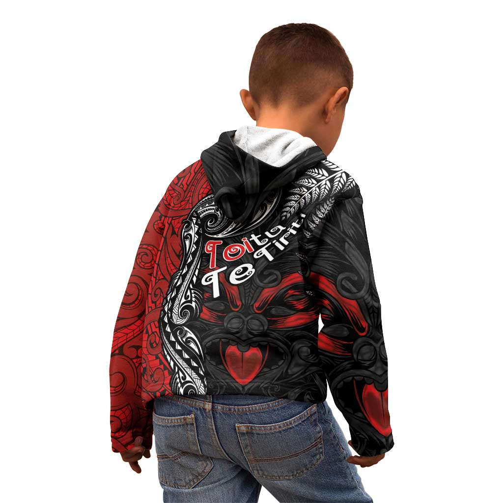 Aotearoa Toitu Te Tiriti Kid Hoodie New Zealand Honour the Treaty - Te Tiriti Is Us