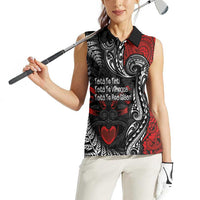 Aotearoa Toitu Te Tiriti Women Sleeveless Polo Shirt New Zealand Honour the Treaty - Te Tiriti Is Us LT03 - Polynesian Pride