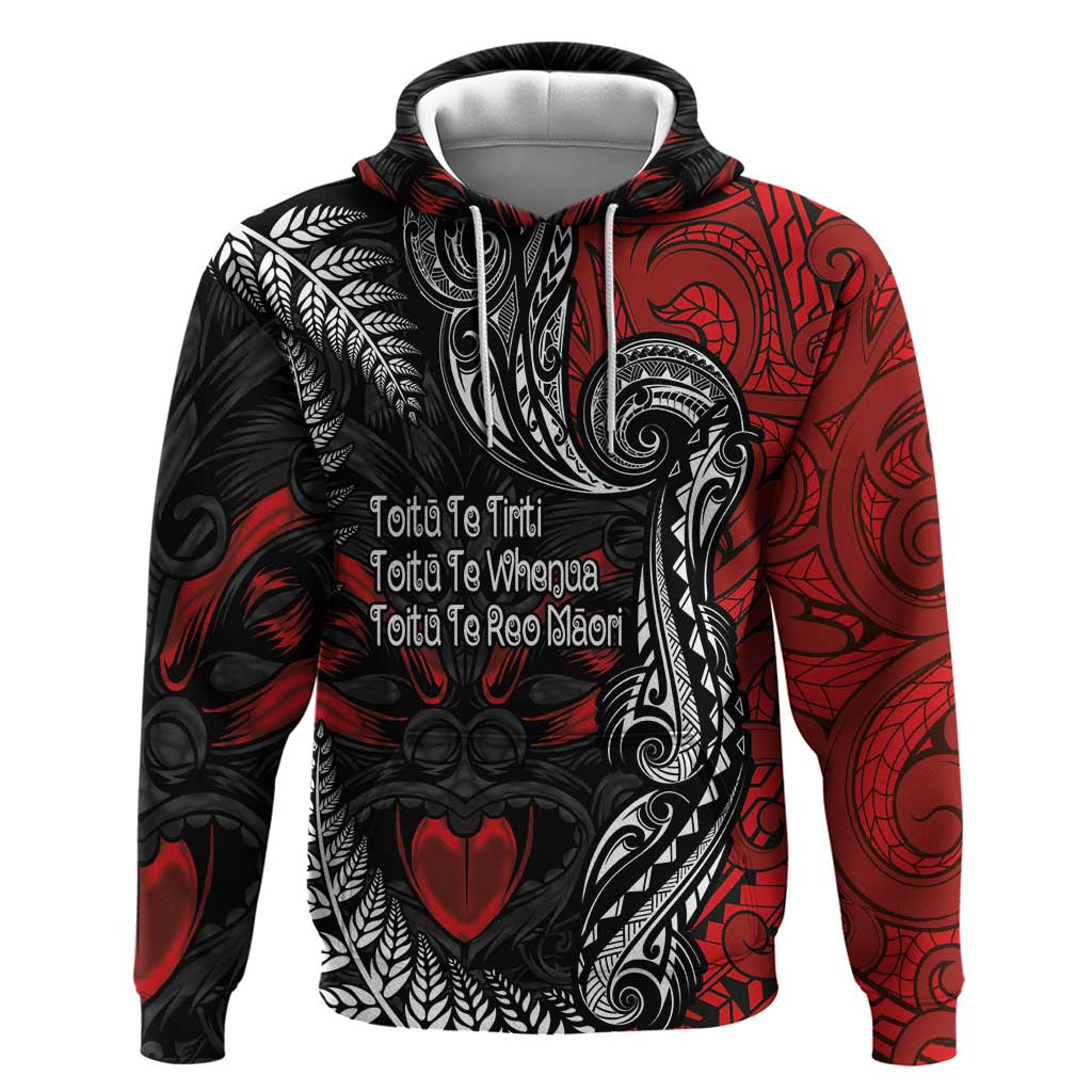 Aotearoa Toitu Te Tiriti Zip Hoodie New Zealand Honour the Treaty - Te Tiriti Is Us
