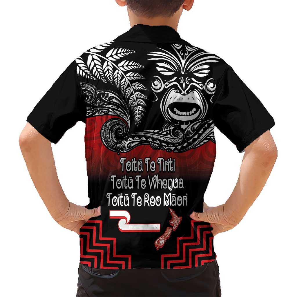 Aotearoa Toitu Te Tiriti Kid Hawaiian Shirt New Zealand Honour the Treaty - Fight Together LT03 - Polynesian Pride