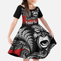 Aotearoa Toitu Te Tiriti Kid Short Sleeve Dress New Zealand Honour the Treaty - Fight Together