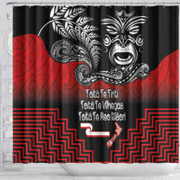 Aotearoa Toitu Te Tiriti Shower Curtain New Zealand Honour the Treaty - Fight Together