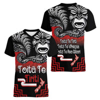 Aotearoa Toitu Te Tiriti Women V-Neck T-Shirt New Zealand Honour the Treaty - Fight Together LT03 - Polynesian Pride
