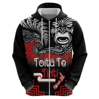 Aotearoa Toitu Te Tiriti Zip Hoodie New Zealand Honour the Treaty - Fight Together