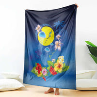 Palau Jellyfish Blanket Ocean Heritage Tropical Plants - Polynesian Pride
